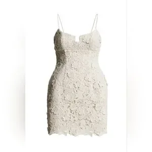 No Offers H&M x Magda Butrym White Appliqué Dress Sz XXL